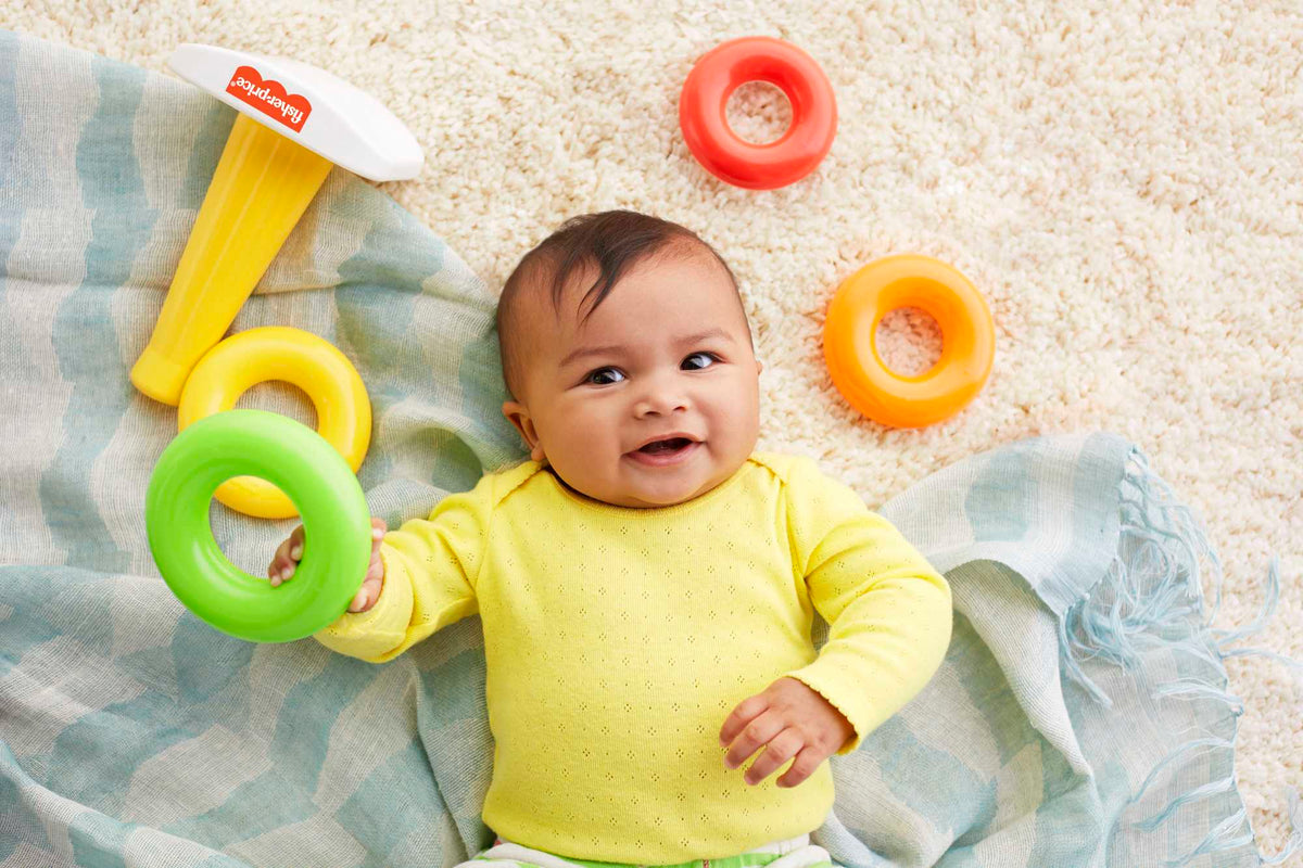 Fisher-Price Rock-a-Stack Ring Stacking Toy (GKW58)