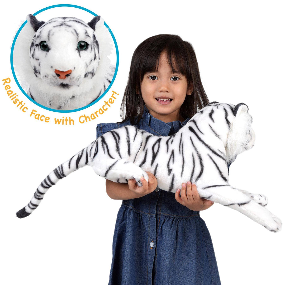 TigerHart Saphed the White Tiger 17-inch plush