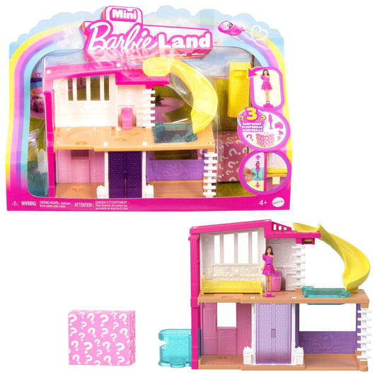 Barbie Mini BarbieLand Dollhouse with 1.5-Inch Doll (HYF47)