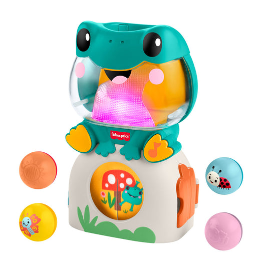 Fisher-Price Light-Up & Roll Frog Ball Drop Toy (JLB96)