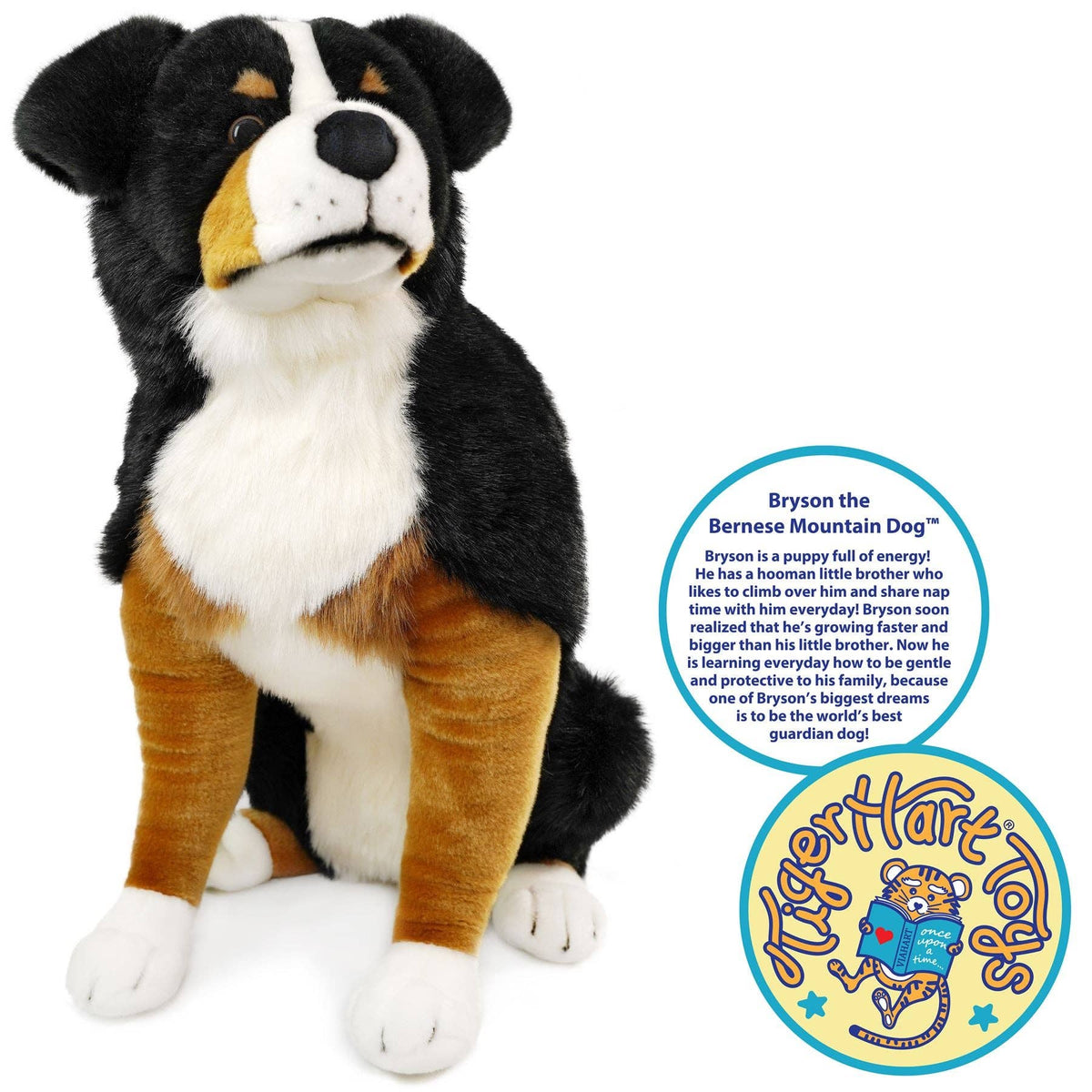 TigerHart Bryson the Bernese Mountain Dog 23-inch plush