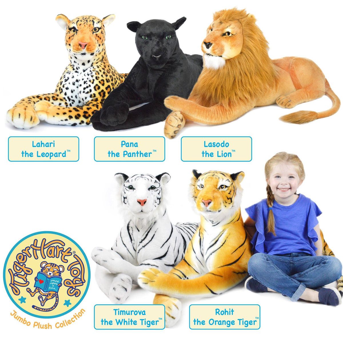 TigerHart Lahari the Leopard 42-inch plush