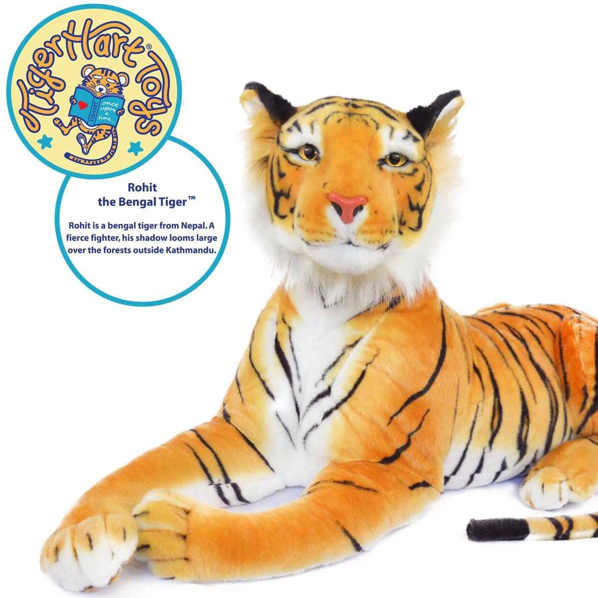 TigerHart Rohit the Orange Bengal Tiger 46-inch plush