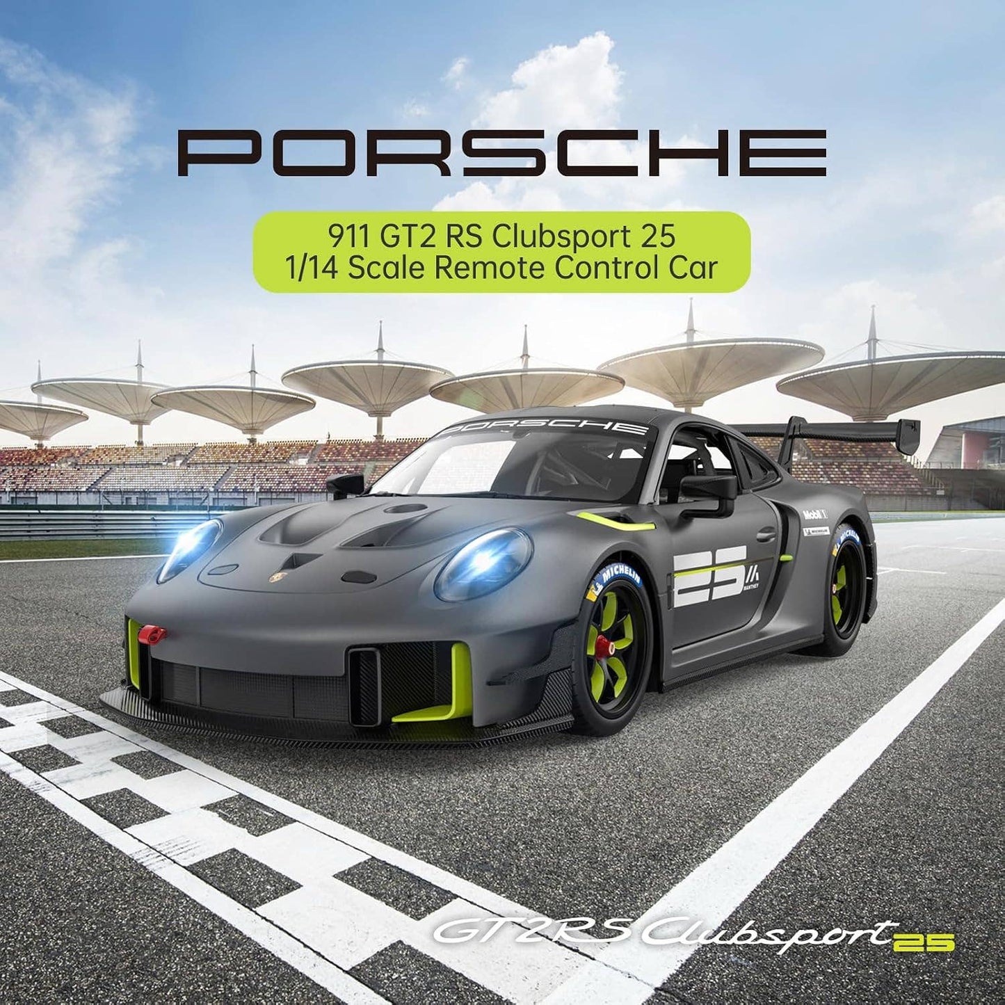 1:14 Scale RC Porsche 911 GT2 RS Remote Control Sports Car