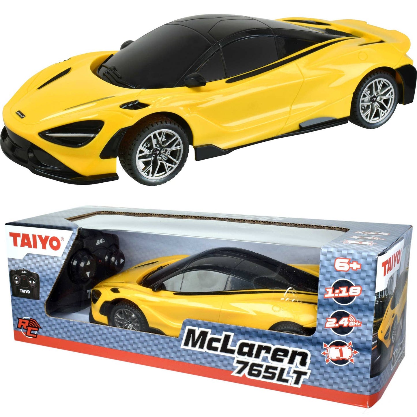 RC: 1:18 McLaren 765LT - Yellow