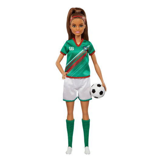 Barbie Soccer Doll, Brunette, #16 Uniform (HCN18)