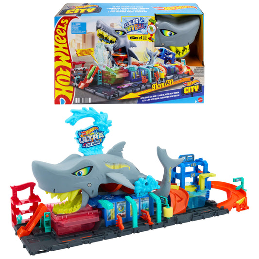 Hot Wheels City Ultra Shark Car Wash Playset (HTN82)