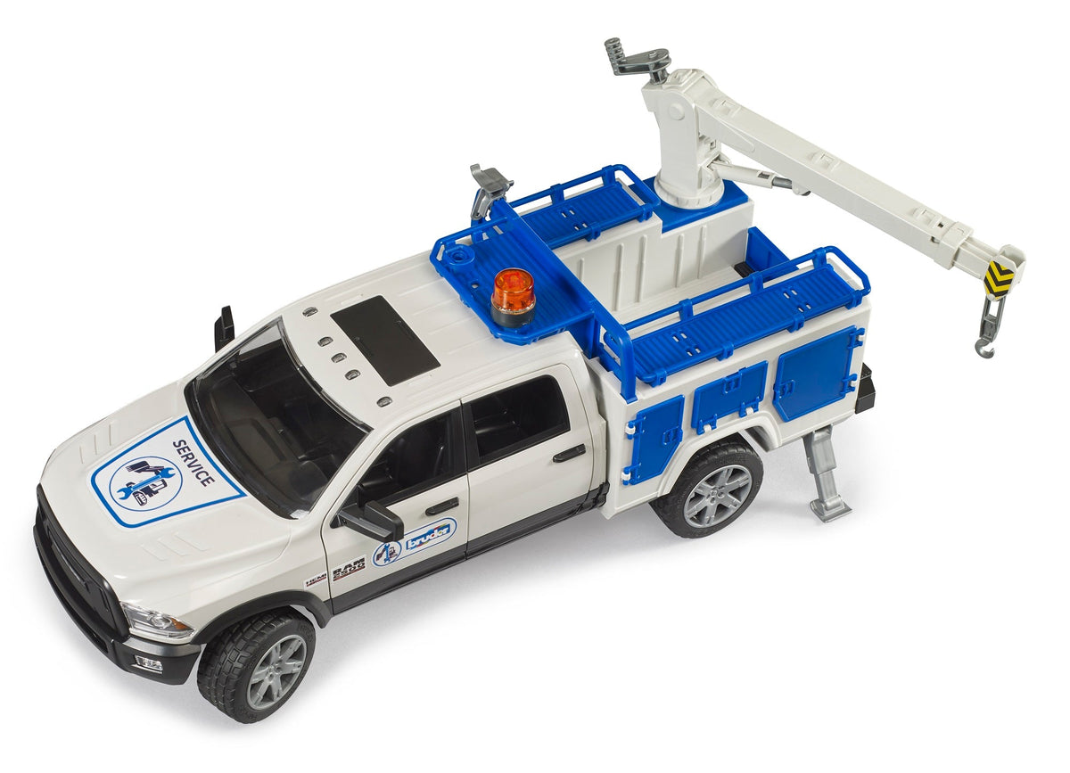 Bruder RAM Service Truck with Crane and Rotating Beacon Light 02509 (02509)