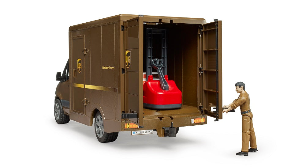 Bruder Mercedes-Benz Sprinter UPS Delivery Van with Driver (02678) — view 4