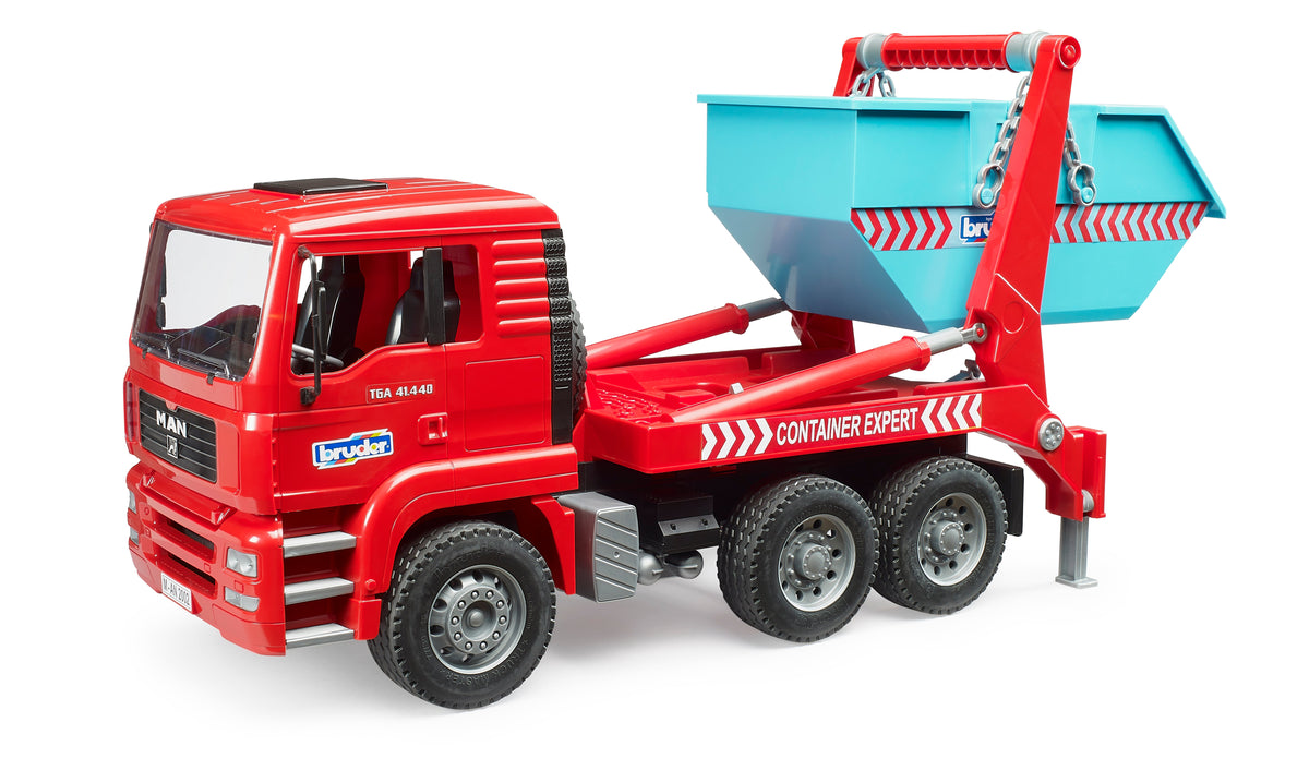 Bruder MAN TGA Skip Container Loader Truck (02741) — view 4