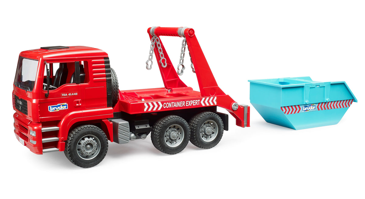 Bruder MAN TGA Skip Container Loader Truck (02741) — view 2