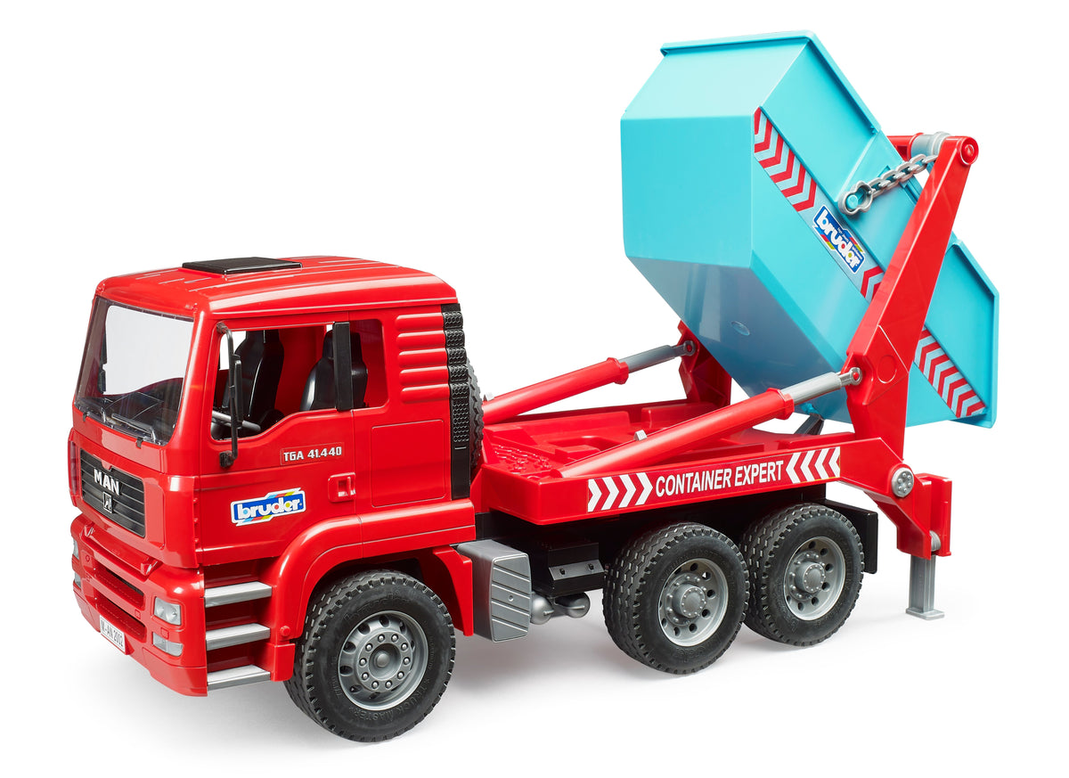 Bruder MAN TGA Skip Container Loader Truck (02741) — view 3