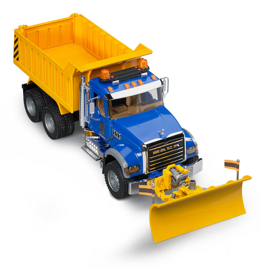 Bruder MACK Granite Dump Truck with Snow Plow Blade (02825)
