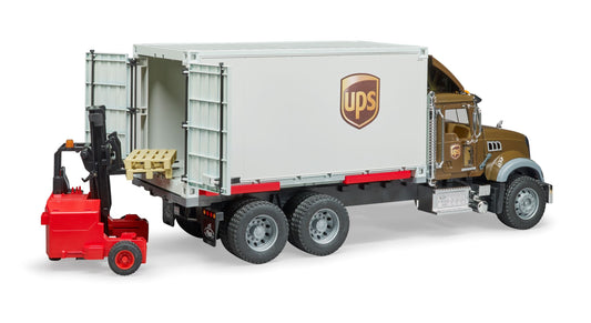 Bruder MACK Granite UPS Logistics Truck with Forklift (02828)
