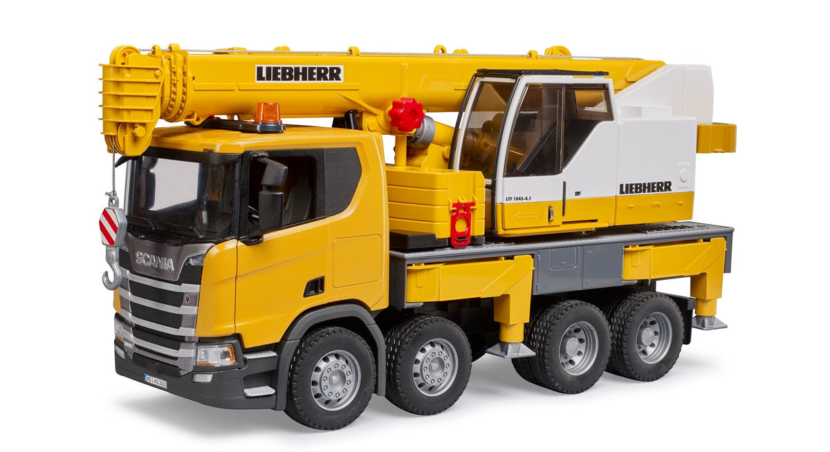 Bruder Scania Super 560R Liebherr Crane Truck with Light & Sound (03571) — view 5