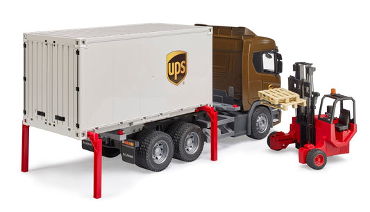 SCANIA Super 560R UPS logistics truck with forklift (03582)