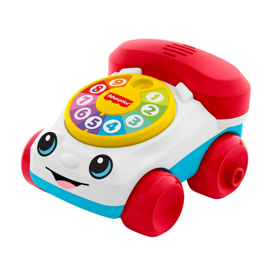 Fisher-Price Chatter Telephone Vehicle Push-Along Toy (JKD56)