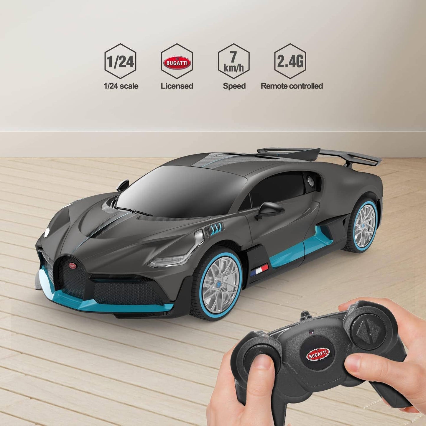 1:24 Scale RC Bugatti Divo Remote Control Sports Car