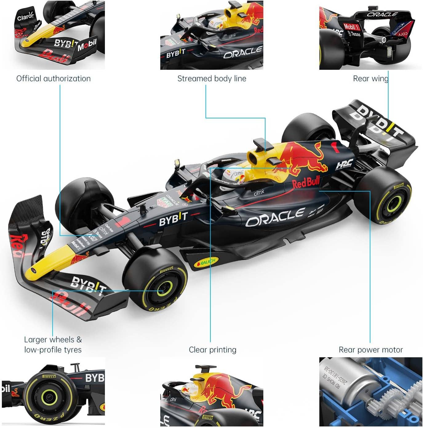 1:12 Scale Red Bull RB18 F1 Remote Control RC Car