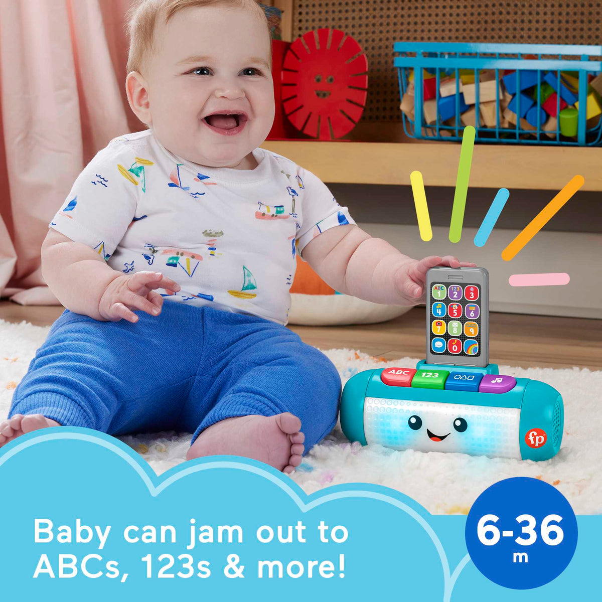 Fisher-Price Laugh & Learn Light Up Learning Speaker HRJ06