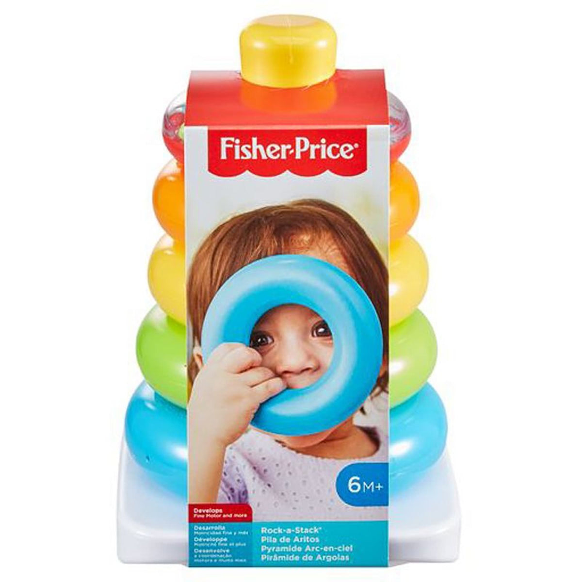 Fisher-Price Rock-a-Stack Ring Stacking Toy (GKW58)