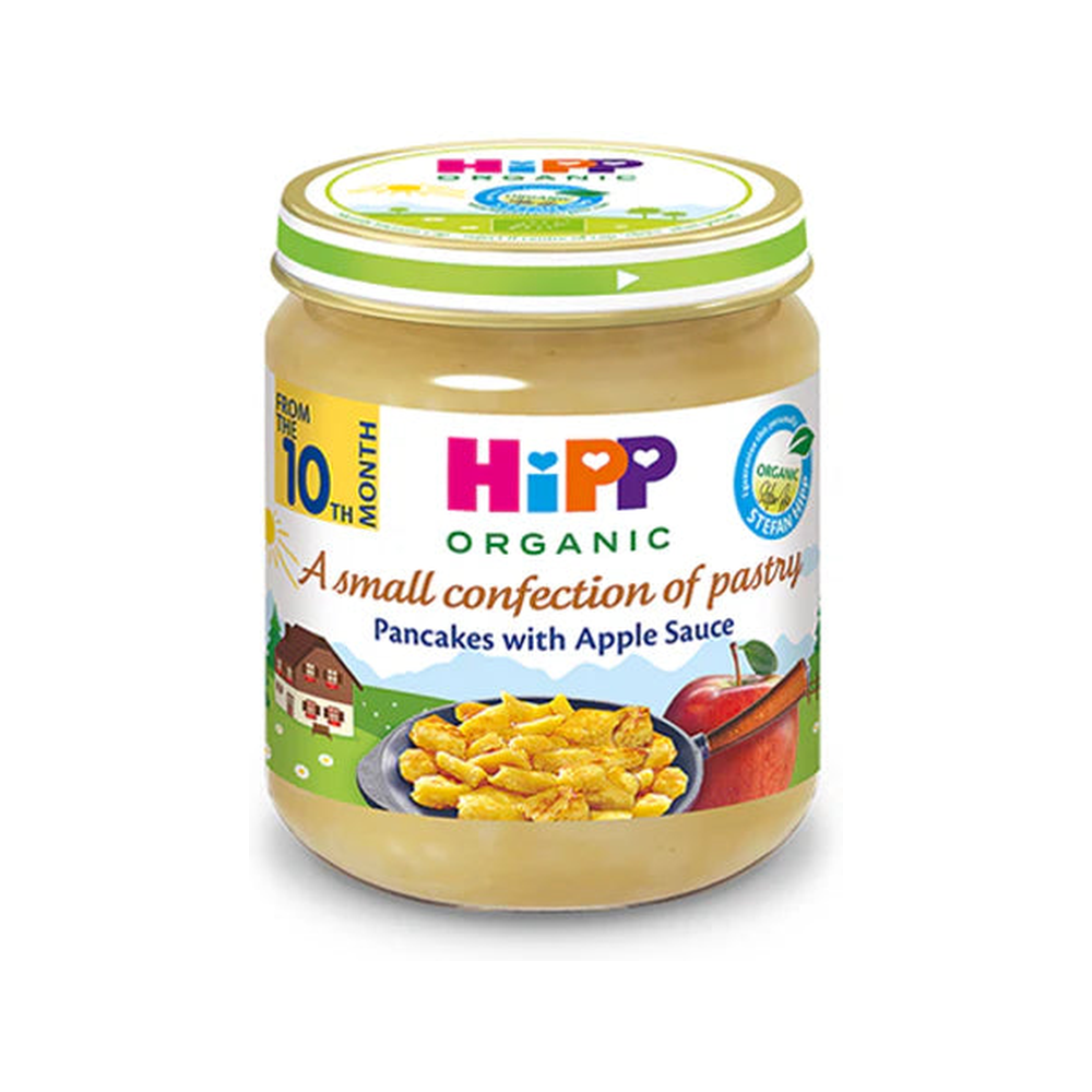 HiPP a Small Confection of Pastry Pancakes with Apple Sauce Puree 200 g