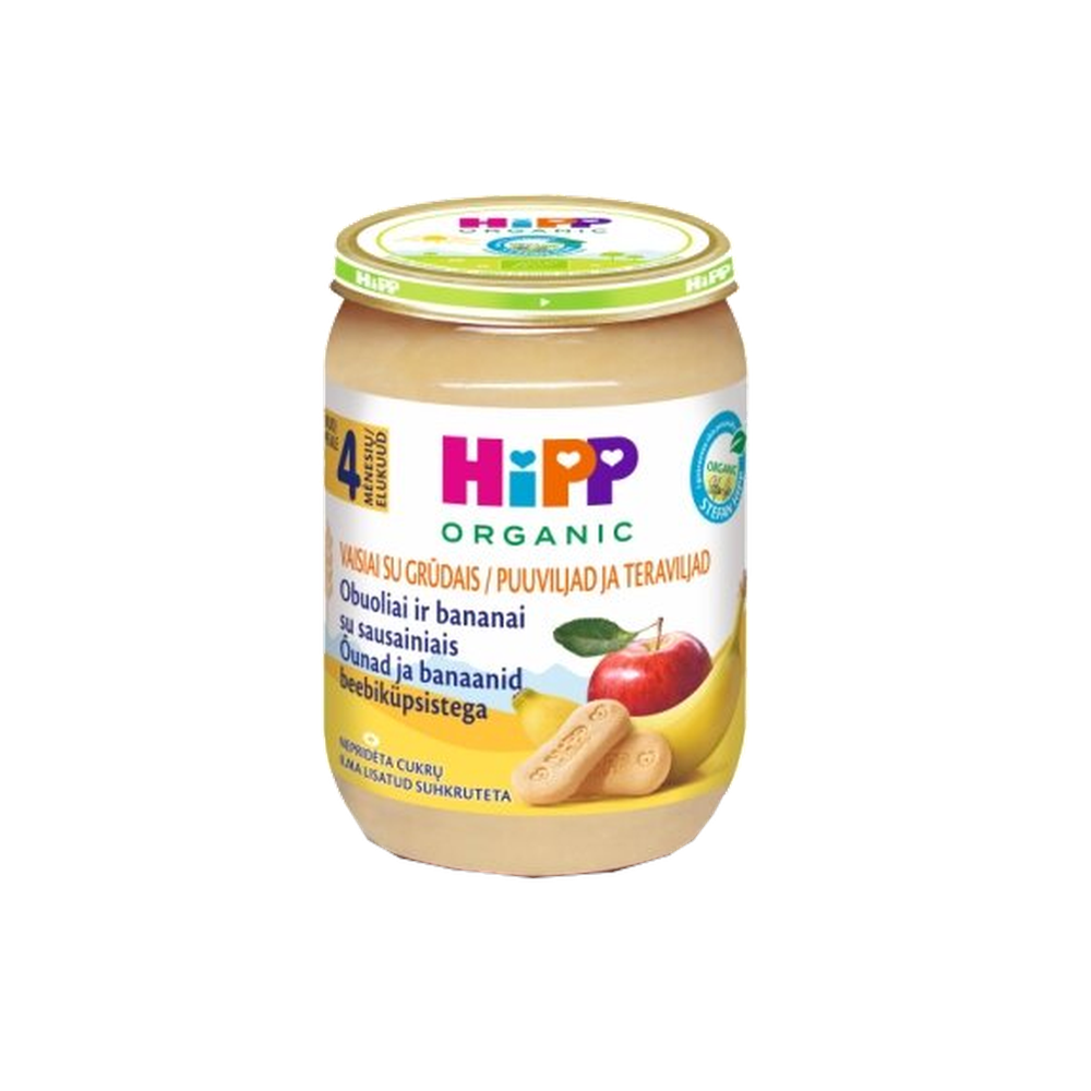 HiPP Apple and Banana with Biscuits Puree 190 g