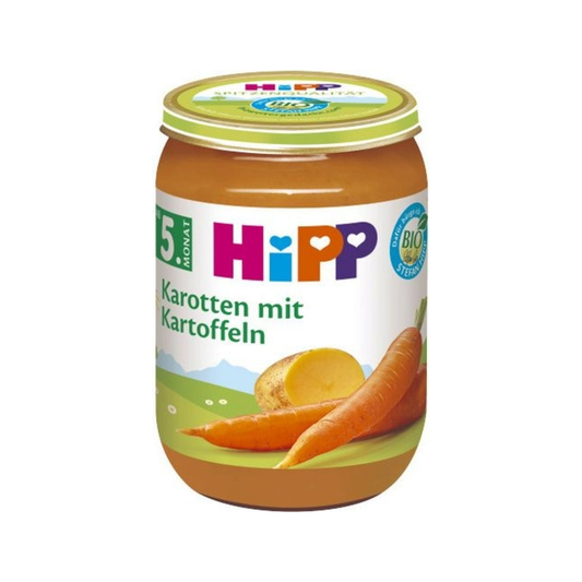 HiPP Carrots with Potatoes and Organic Beef Puree 190 g