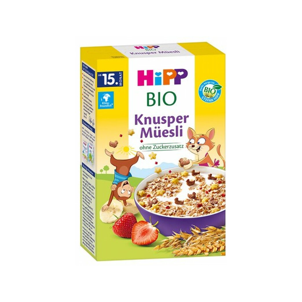 HiPP Crispy Cereal with Bananas and Strawberries 200 g