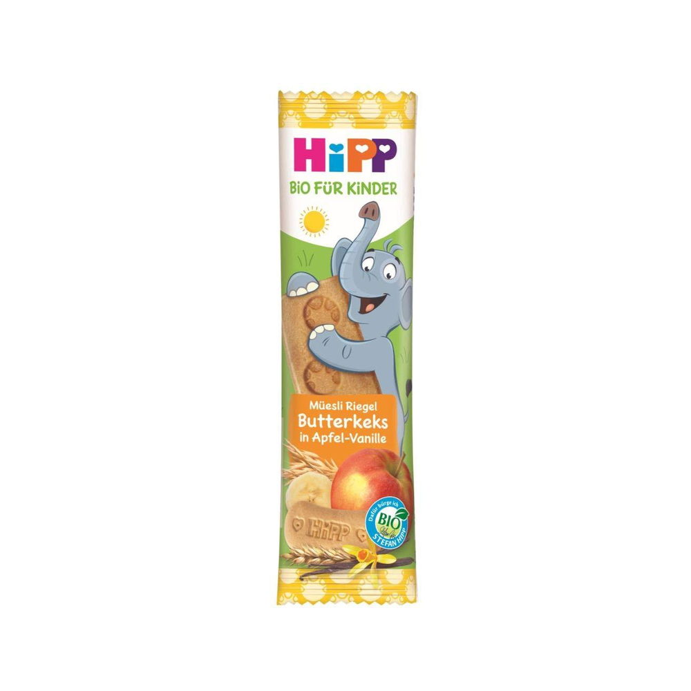HiPP Elephant Muesli Bar Butter Biscuit in Apple-Vanilla Cream 20 g