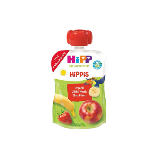 HiPP Hippis Strawberry Banana in Apple Puree 100 g