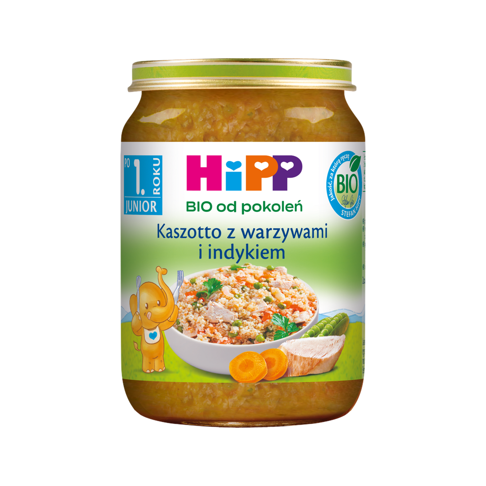 HiPP Kaszotto with Vegetables and Turkey Puree 250 g