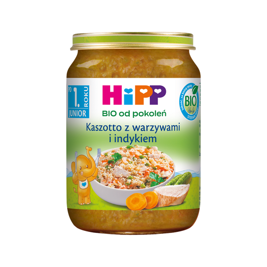 HiPP Kaszotto with Vegetables and Turkey Puree 250 g