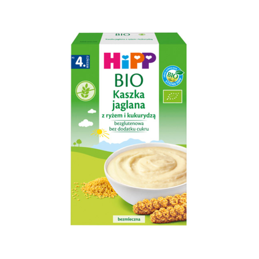 HiPP Millet with Rice and Corn Organic Baby Cereal 200 g (DA30400) DE