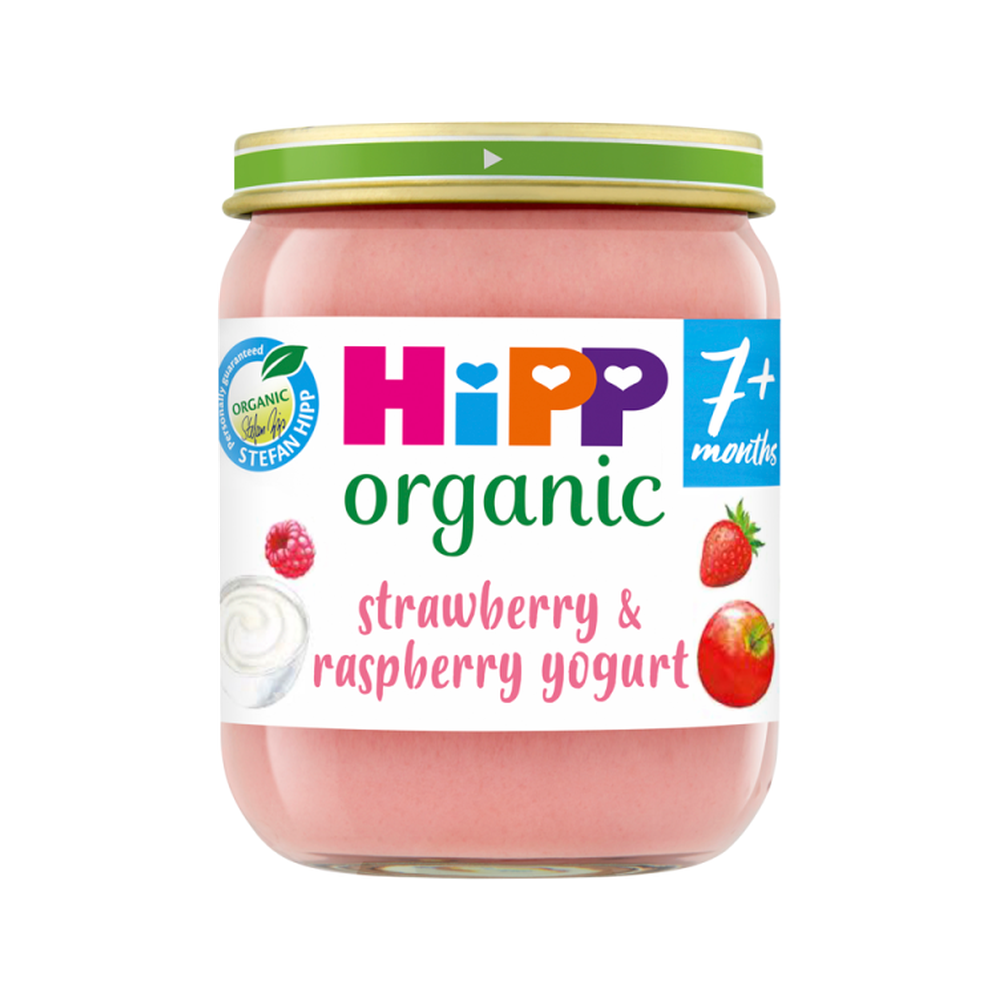 HiPP Organic Apples, Strawberries & Raspberries with Yoghurt 160 g