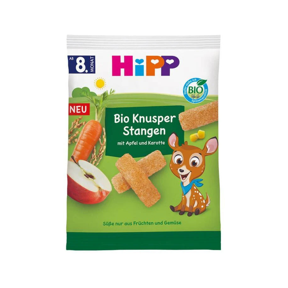 HiPP Organic Crispy Apple Carrot Sticks 30 g
