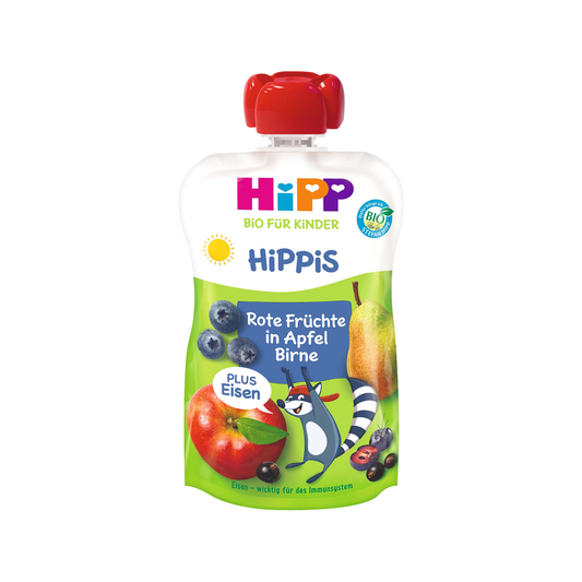 HiPP Organic Red Fruits in Apple & Pear with Iron Puree 100 g