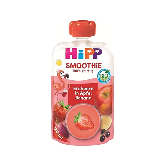 HiPP Organic Smoothie Apple Banana Strawberry with Oat 120 ml