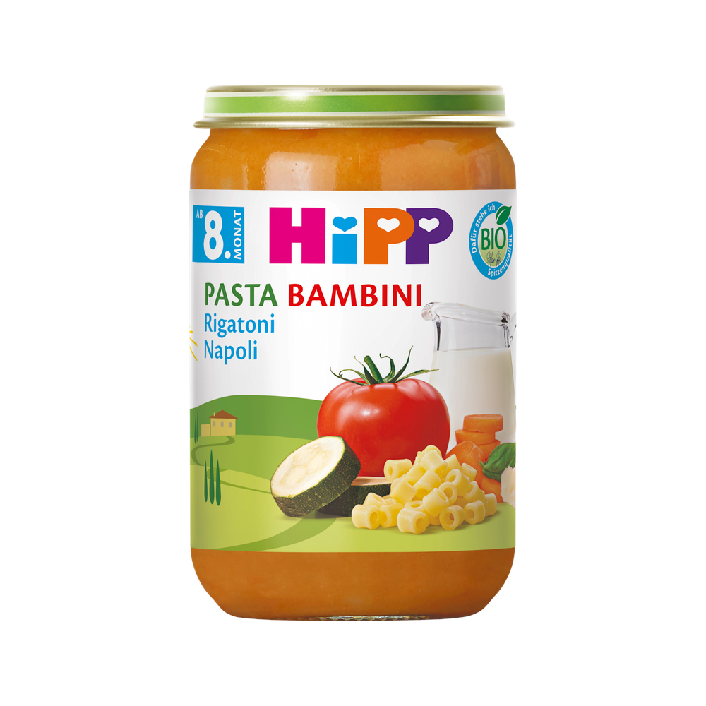HiPP Pasta Bambini Rigatoni Napoli Puree 220 g