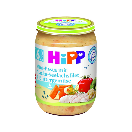 HiPP Pasta with Alaskan Cod and Vegetables Puree 190 g