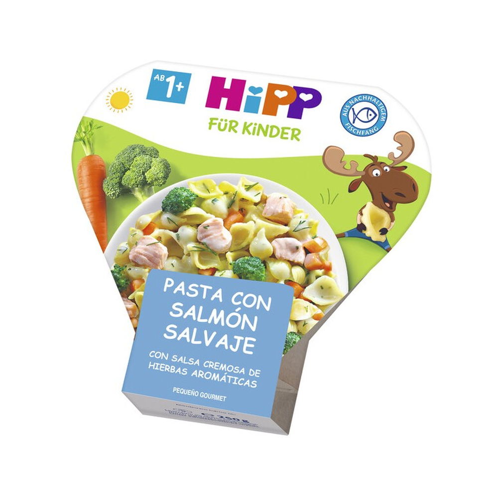HiPP Pasta with Salmon, Carrots and Broccoli Puree 250 g