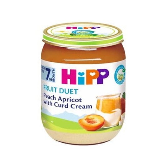 HiPP Peaches and Apricots with Cottage Cheese Puree 160 g
