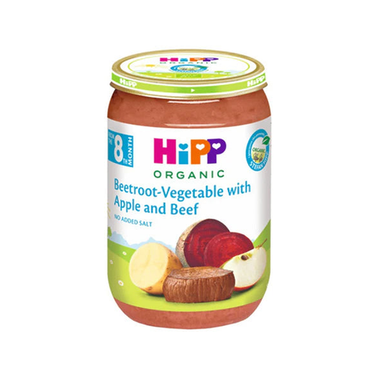 HiPP Potatoes with Beetroot, Apple and Tender Beef Puree 220 g