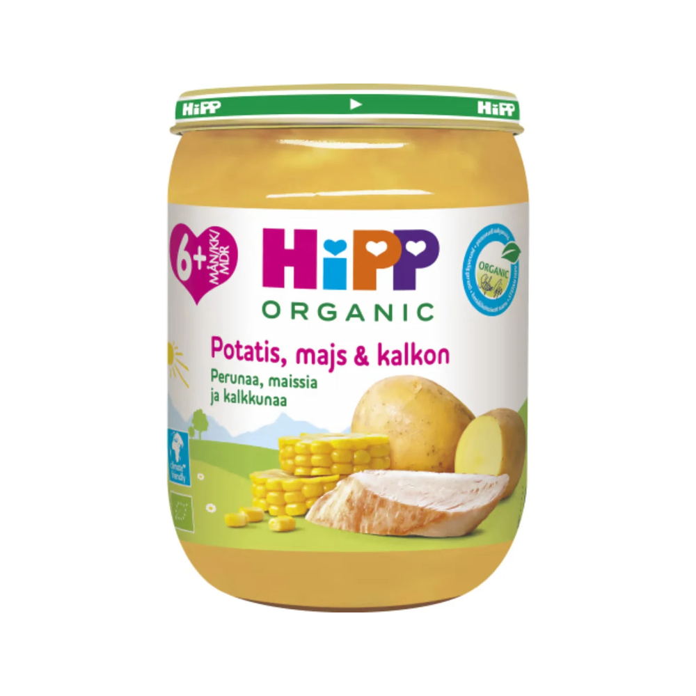 HiPP Potatoes with Corn and Turkey Puree 190 g