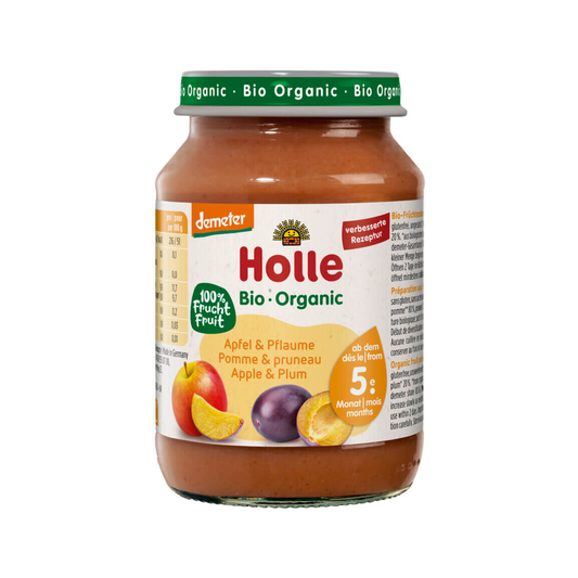Holle Apple and Plum Puree 190 g