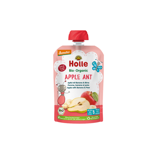 Holle Apple Ant - Pouch apple with banana & pear 100 g