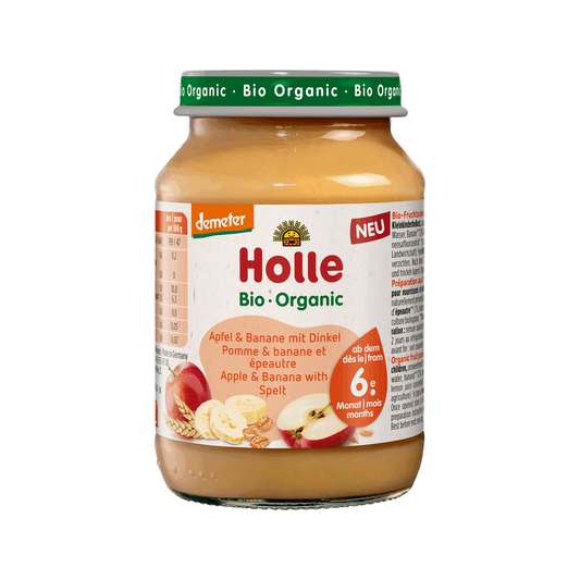 Holle Apple & Banana with Spelt Puree 190 g