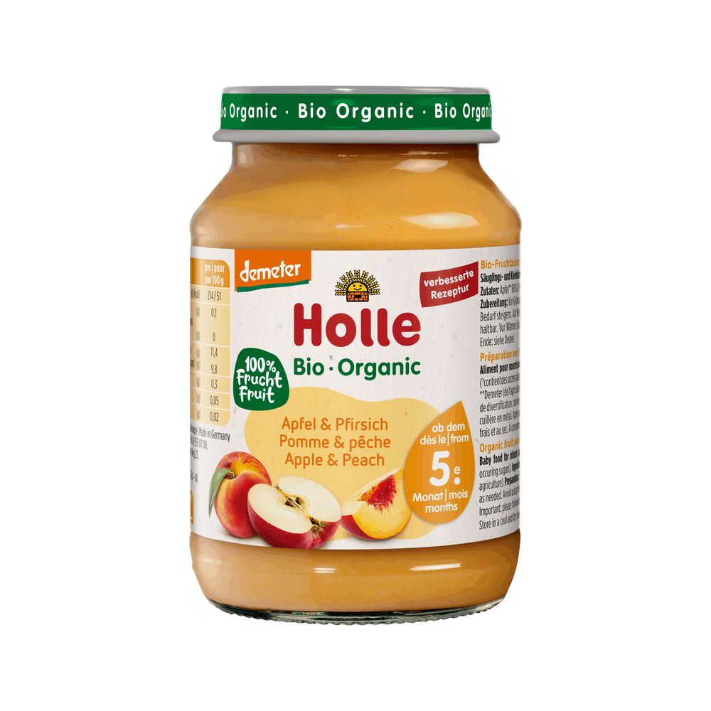 Holle Apple & Peach Puree 190 g