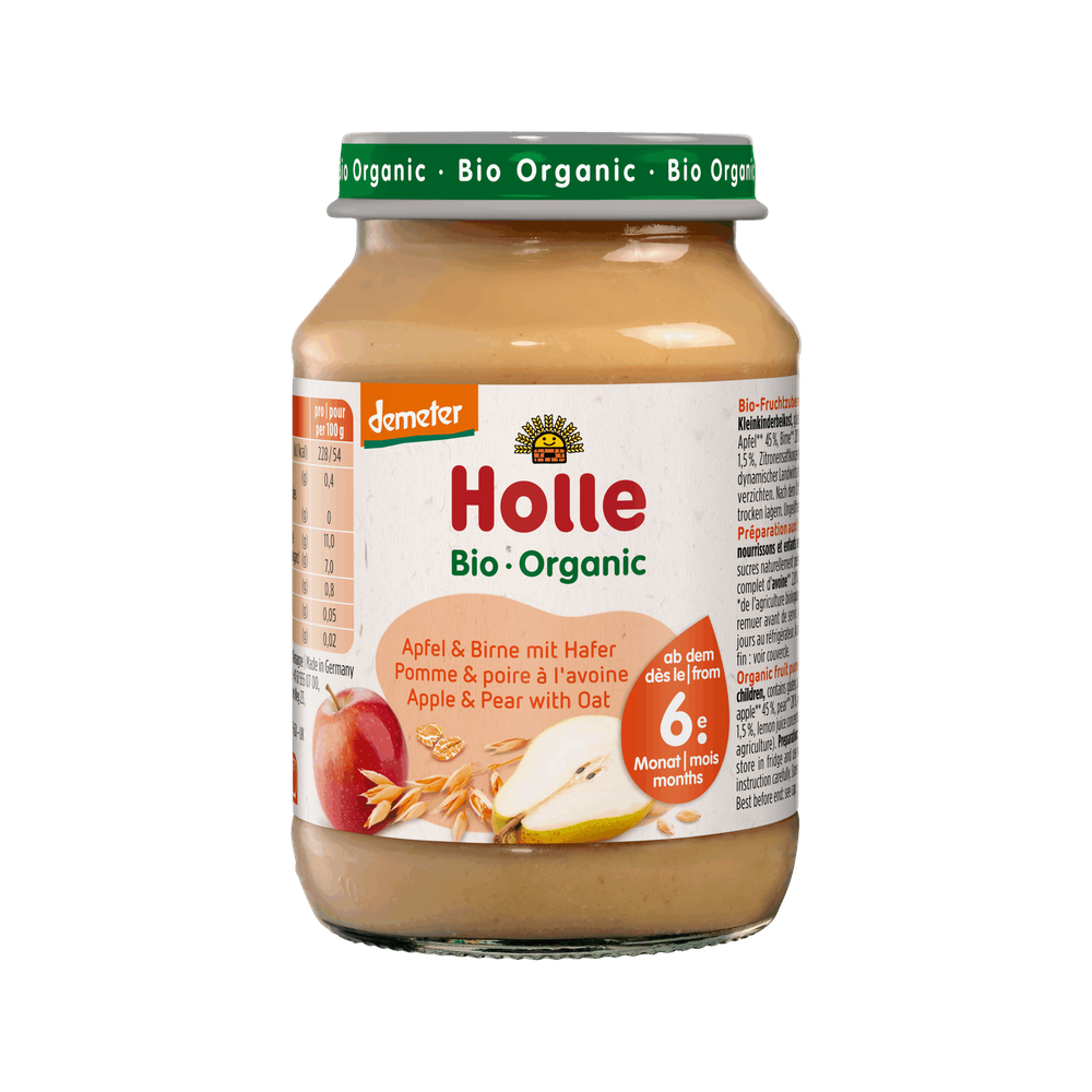 Holle Apple & Pear with Oat Puree 190 g