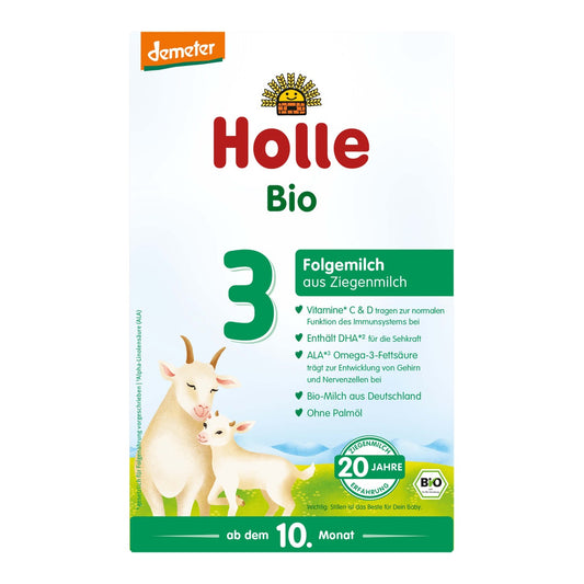 Holle Bio Folgemilch 3 aus Ziegenmilch organic goat milk follow-on formula 400 g box